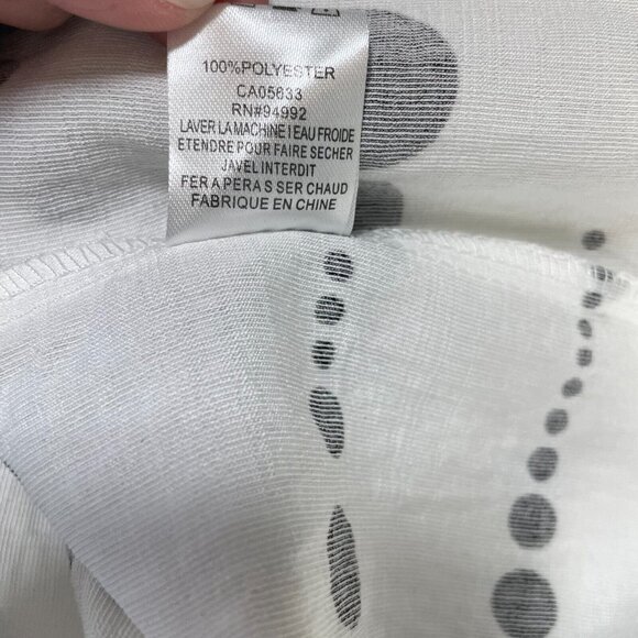 Patrizia Luca Polka Dot Top Womens S/M Medium Peplum Short Sleeve - Picture 10 of 12